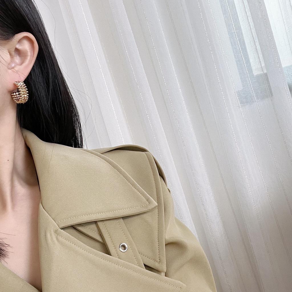 Вінтажні Популярні Сережки для Жінок Високої Якості Сережки-Кульки Розкішні Ювелірні Вироби Дизайнерська Мода Золоті Жіночі Сережки