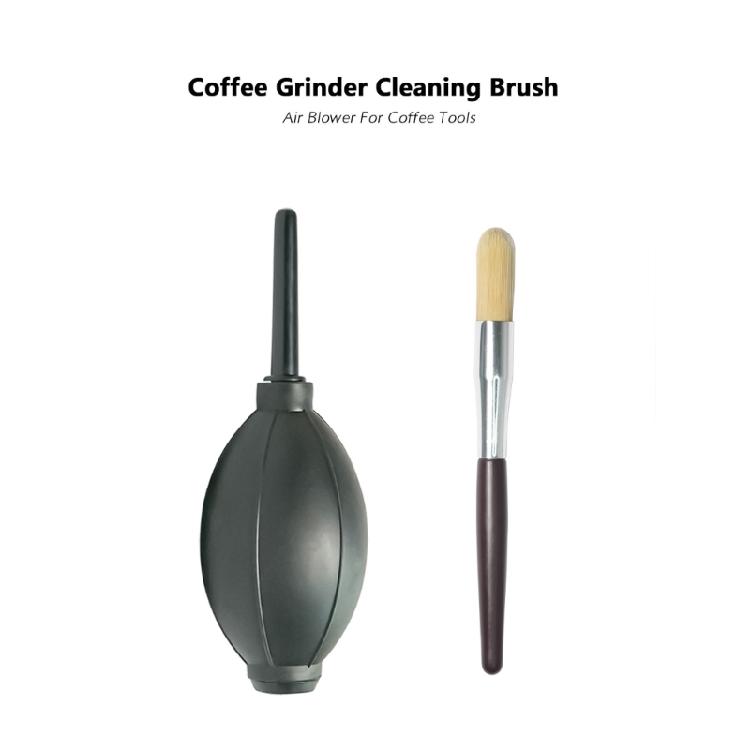 Mini Bellows Cleaning Brush Set for Coffee Grinder Professional Kitchen Supplies