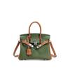 Niche High-end Leather Messenger Tote Portable Women's Bag Commuter TOGO First-layer Cowhide Contrasting Bag