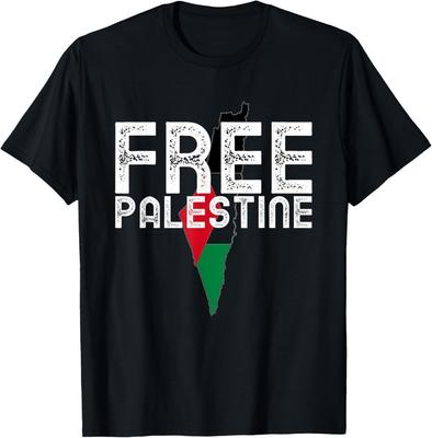 Camiseta Unisex Bandera Libre de Palestina Árabe Libre de Gaza Bandera Palestina