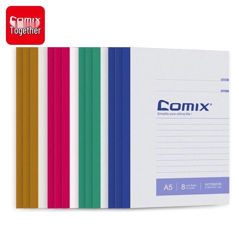 Qixin A5 Spiral Notebook 10-Pack