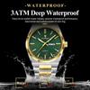 POEDAGAR Luxe Herenhorloge Datum Week Waterdicht Lichtgevend Roestvrij Staal Horloge voor Man Casual Kwarts Horloges Mannelijk Sport+Doos