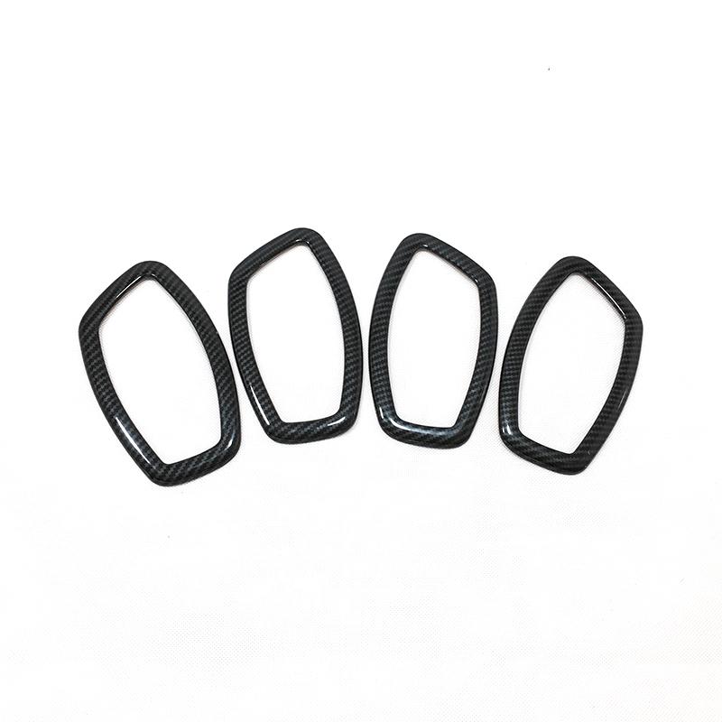 For Lada Xray 2013 2014 2015 2016 2017 ABS Carbon Fiber Car Inner Door Bowl Protector Frame Cover Trims Car Styling Accessories