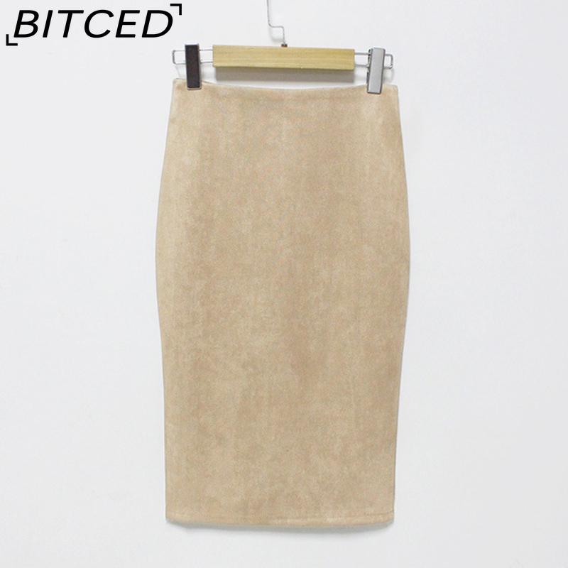 BITCED Women's Fashion Casual Solid Color Print Summer Spring Skirt