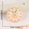 Duoku Embroidery Round Fruit Embroidery Zhang Zai Clothing Accessories Handmade Diy Hairpin Hand Account Decoration Accessories Cloth Sticker