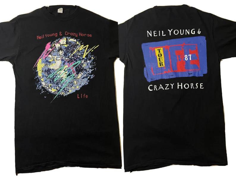 Neil Young & Crazy House Life Tour 1987 T-Shirt S