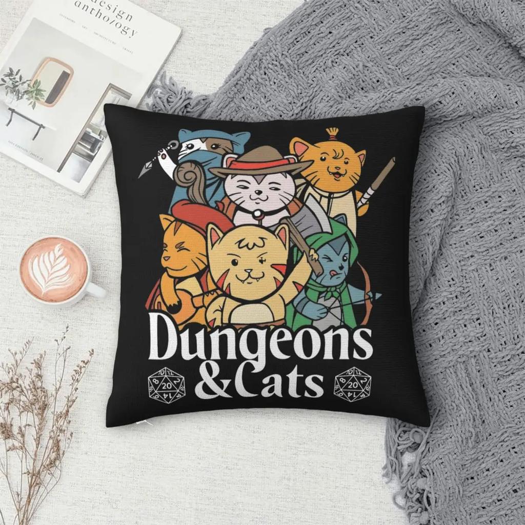Funny And Cats Square Pillow Cases Cushion Covers Awesome Zipper Decor Pillowcase for Living Room
