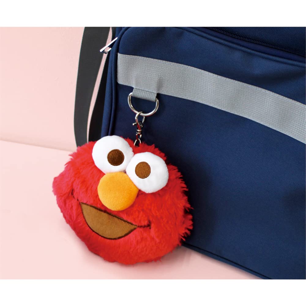 Tees Factory Sesame Street Plush Pouch with Pass Case, Elmo, H14 x W15 x D6.5cm, SS-5544084EL