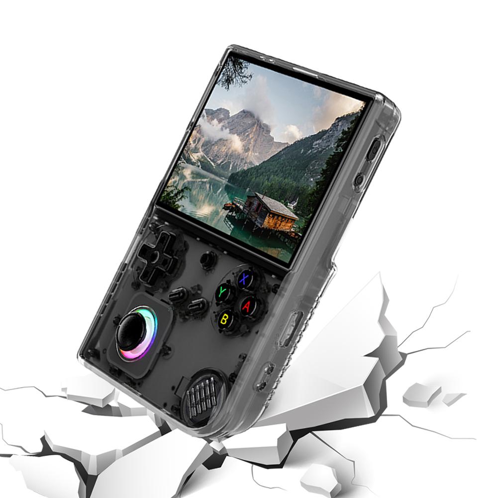 For ANBERNIC RG40XXV Protective Cover Shockproof Transparent TPU Case Handheld Game Console Protector Shell Cover Game Accessory