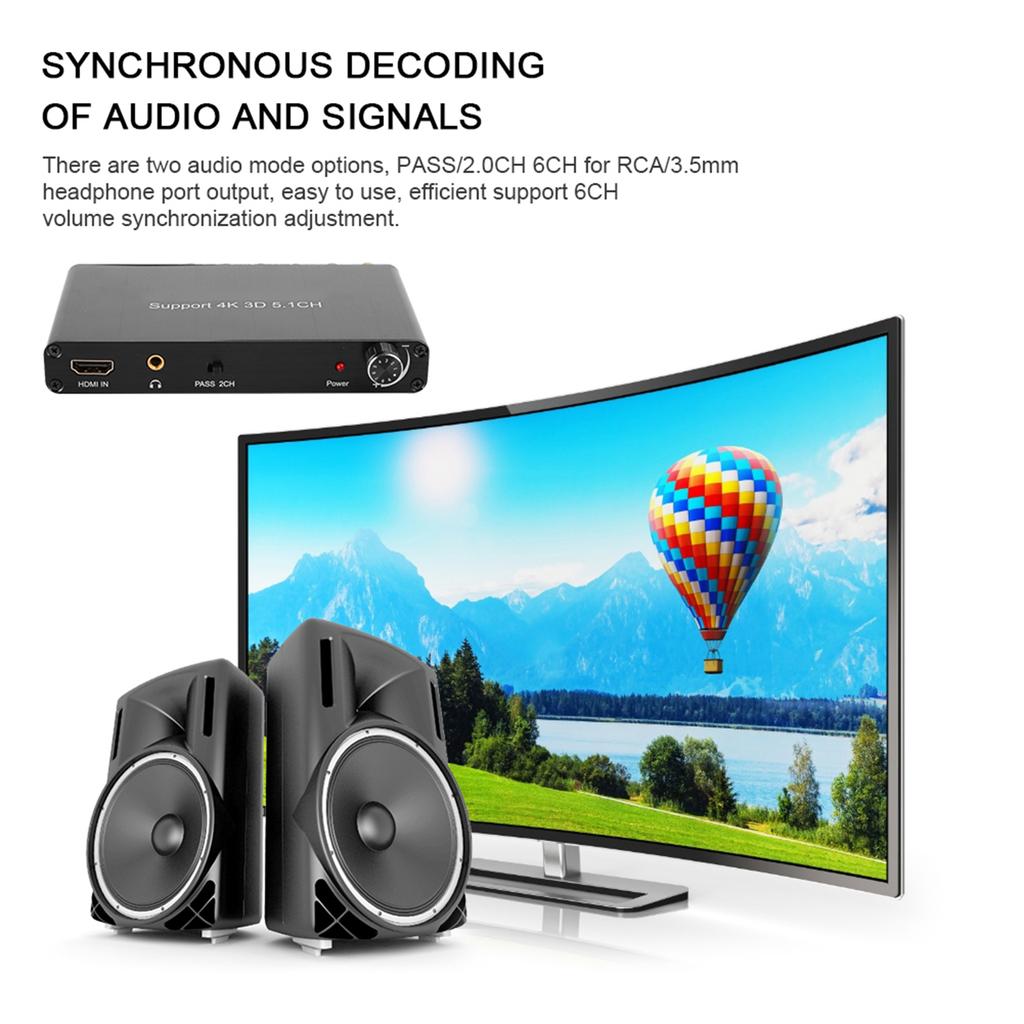 Extractor Decoder Convertor for Support 4K 5.1CH Three Dimensional