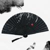 Handmade Painting Folding Fan Wedding Decoration Props Ancient Style Fan Bamboo Fan Living Room Decorations