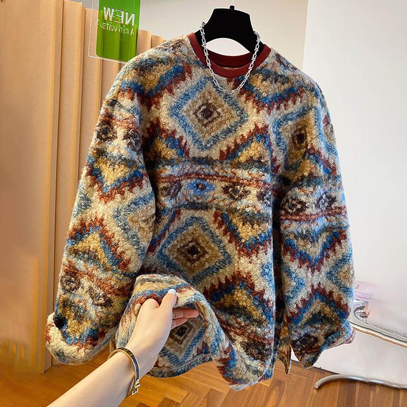 Женский свитшот оверсайз флисовый утолщенный свободный меховой повседневный пуловер с длинным рукавом зимний свитшот топ XXXXL