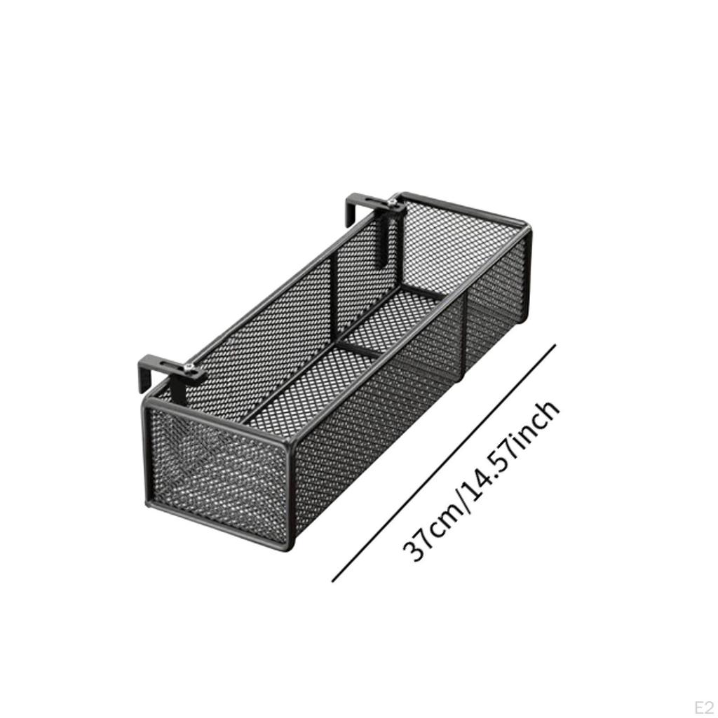 Bed Metal Storage Basket for Books, Night Hanger Organizer Dorm Room