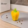 Spiky Chili Dog Chew Toys Toy, Treat Dispenser Shaped Enrichment Interactive Rubber Toy for Teeth Cleaning, Mental Stimulation Anxiety Relief