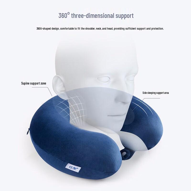 JAGO Travel Memory Foam U-Shaped Neck Pillow