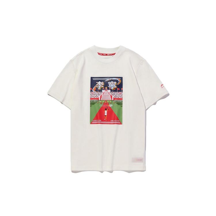 Li-Ning Graphic T-shirt  White  Men s AHSQ633-1 M