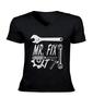 Mr. Fix It Handyman V-Neck T-Shirt Father's Day Shirt Mechanic Best Dad Shirt