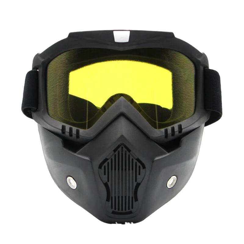 Lishi Retro Windproof Motorcycle Tactical Goggles with Face Mask (2-Pack)