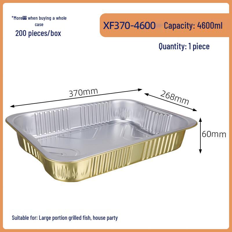 Hantone Golden Square Sugarcane Pulp Food Container