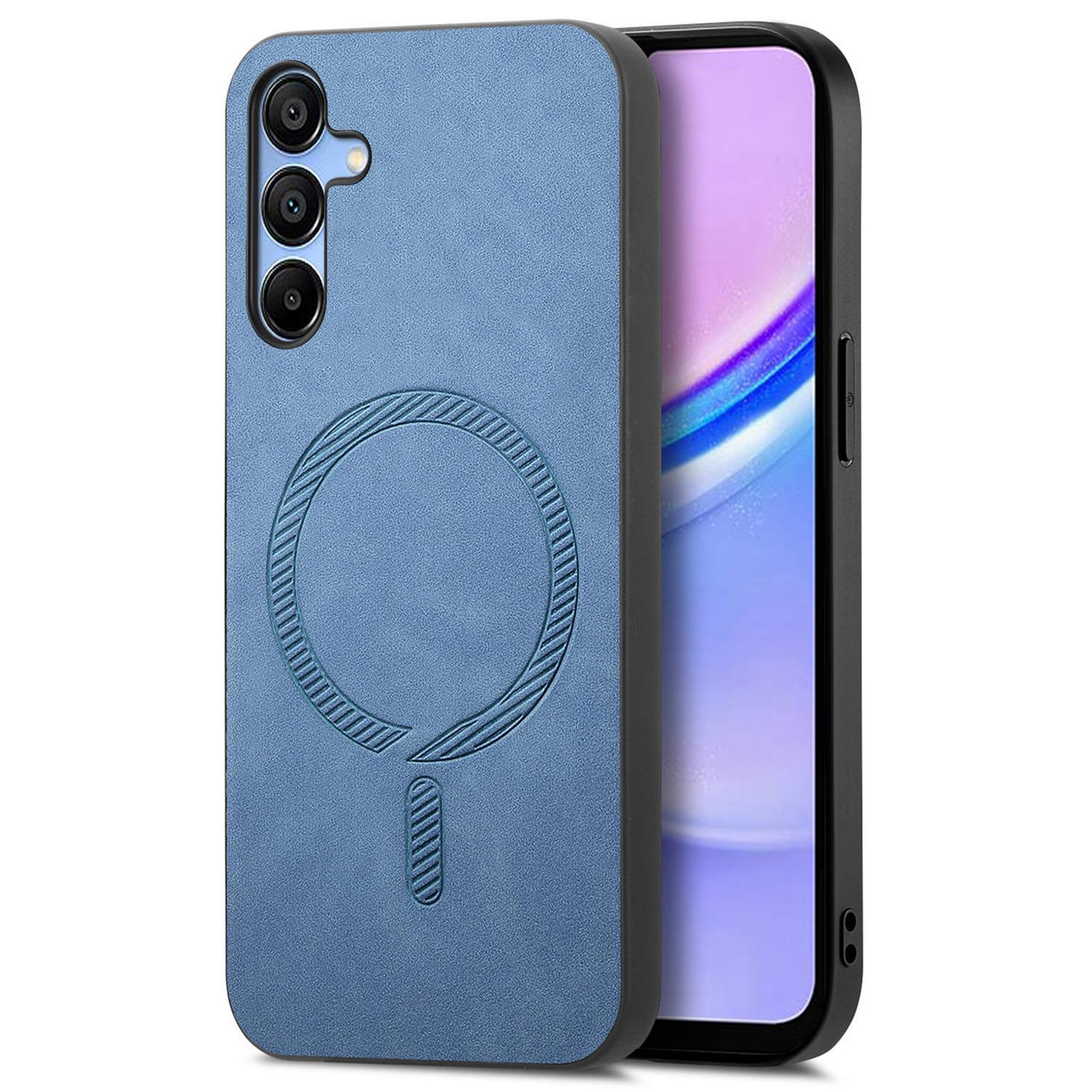 

For Samsung Galaxy A15 4G/A15 5G Leather Back Case Magnetic Case Skin-Touch Phone Cover B