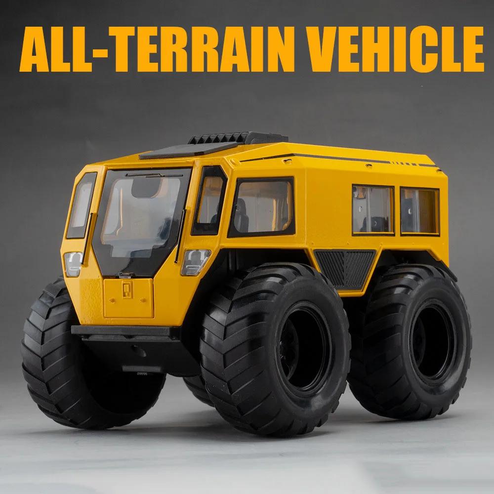 1/24 Russland Geländewagen Legierungsmodelle Spielzeug Diecast Türen geöffnet Sound Licht Rückzug Offroad-Autos Kinderspielzeug Geschenke