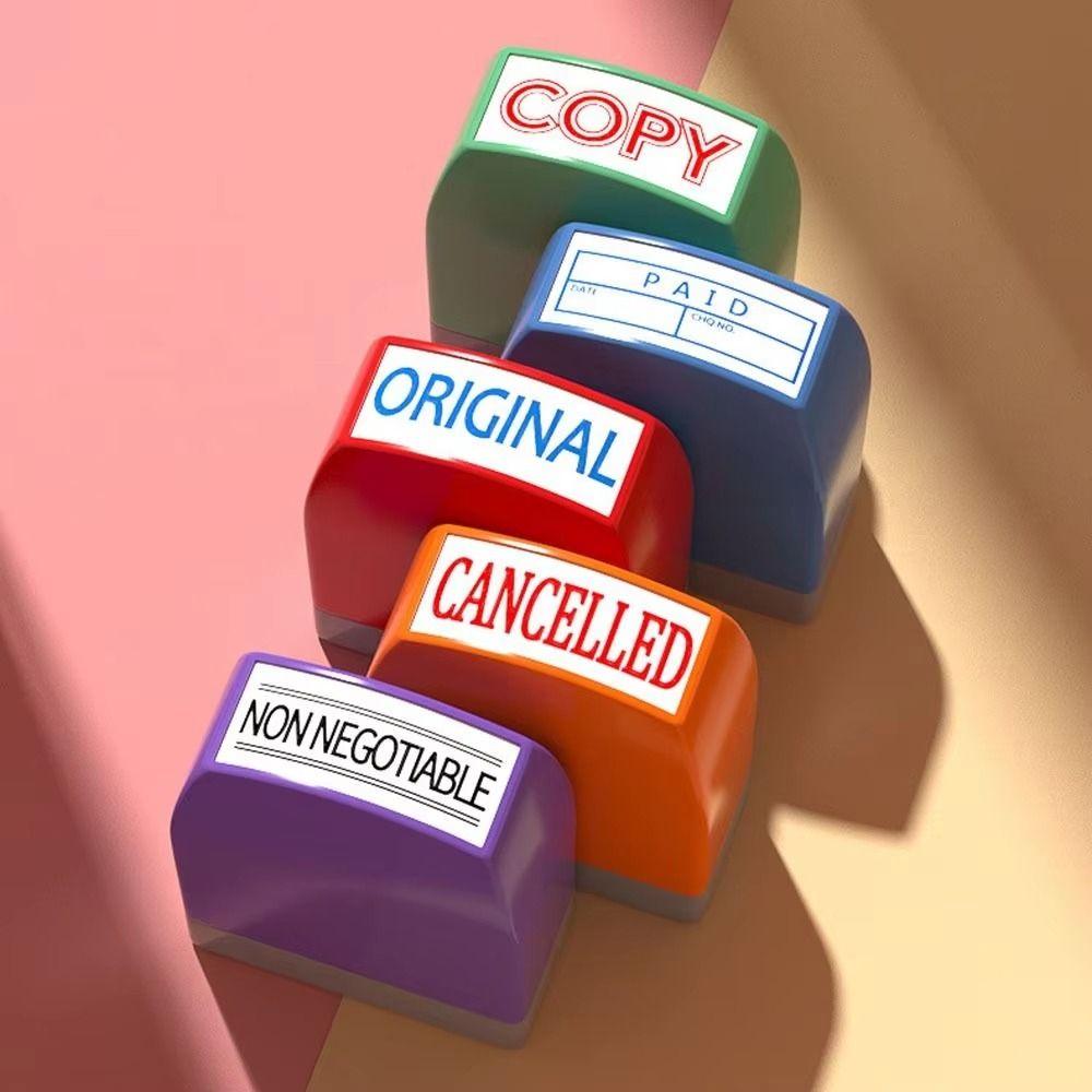 5/8Pcs Creative Auto-Refilling Stamp Colorful Teacher's Comment Stamp  Homework Evaluation