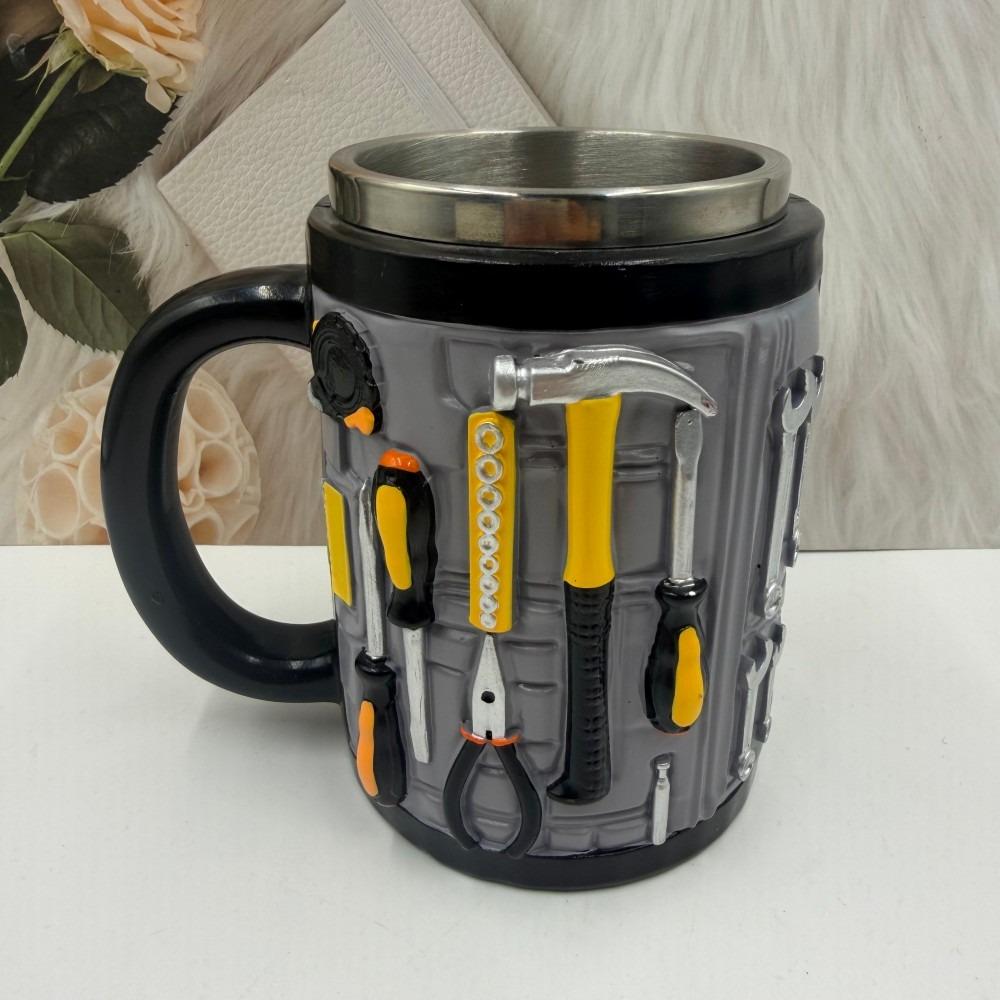 

300ml Mechanic Mug 3D Water Cup Funny Toolbox Design Coffee Cup Gifts for Men чёрный