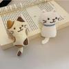 Kawaii Kitten Plush Bag Pendant Mini Cat Plush Doll Cartoon Plush Doll Bag Charms Soft Animal Stuffed Student Gifts
