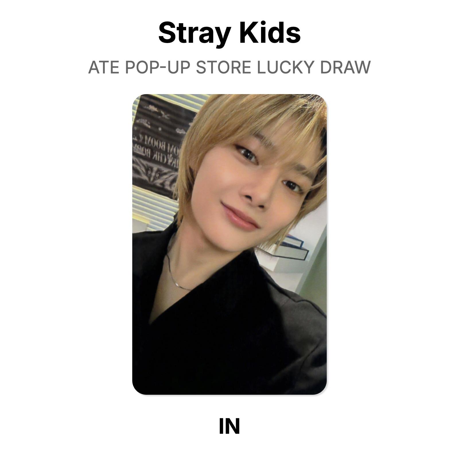 Stray Kids ATE POP-UP STORE Розыгрыш Официальная фотокарточка I.N