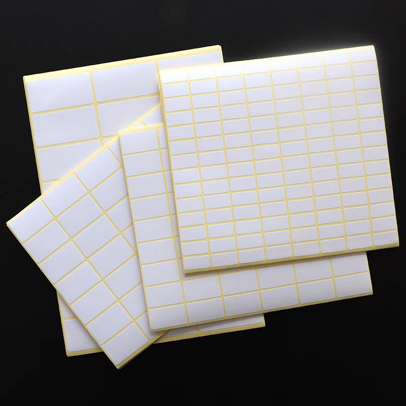 A5 Self-Adhesive Blank Label Stickers for Printing and Handwriting - White Name and Number Stickers