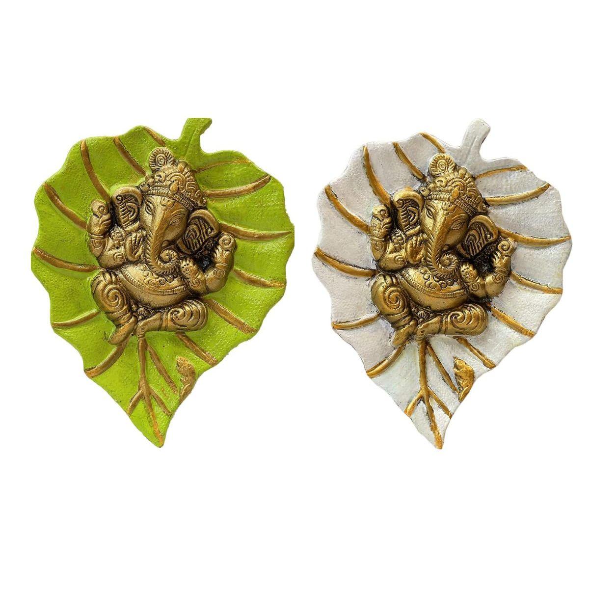 

Patta Ganesh Wall Hanging Decorative Religious Showpiece for Home Entrance, Wall Décor and Pooja Room Vastu Items for Home