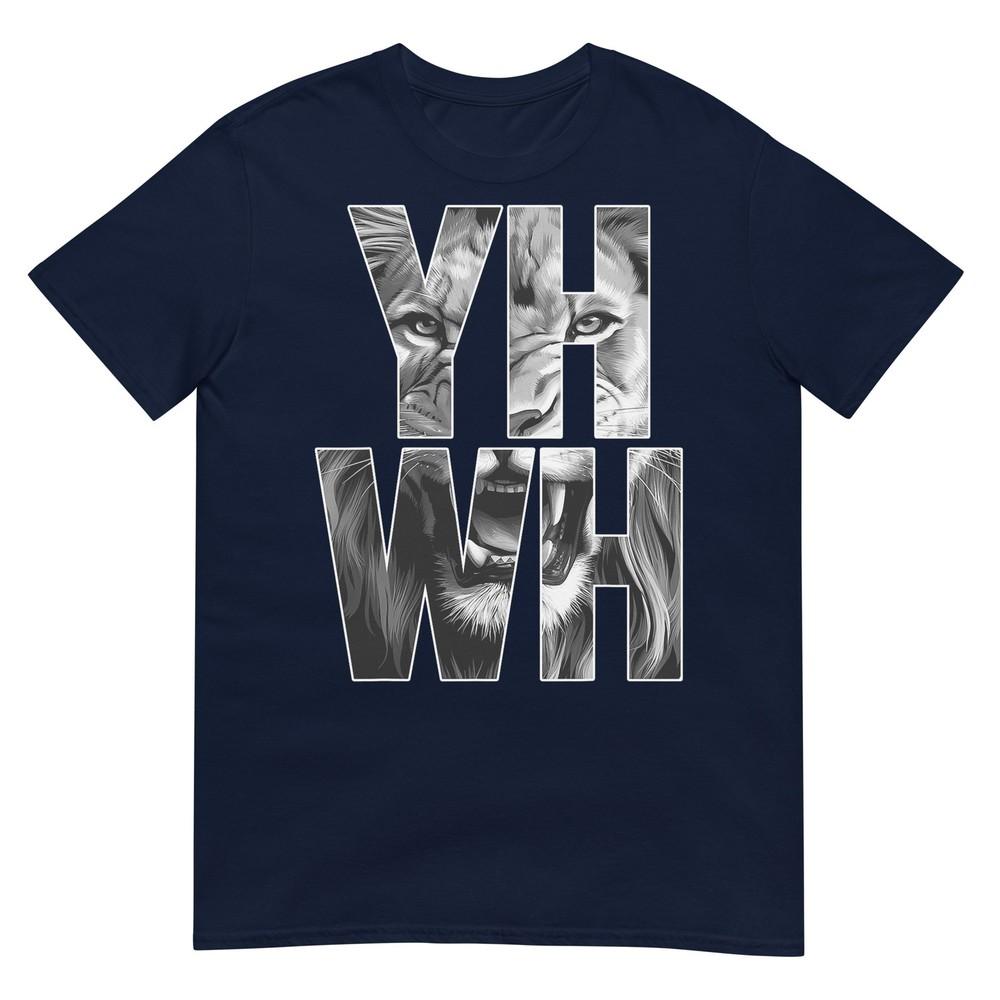 Yhwh Lion Of Judah Yahweh In Hebrew Jesus Christian Tshirt