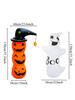 130cm Halloween Standing Inflatable Yard Decor, Inflatable White Ghost and Pumpkin for Home Yard Lawn Indoor Outdoor Decoration