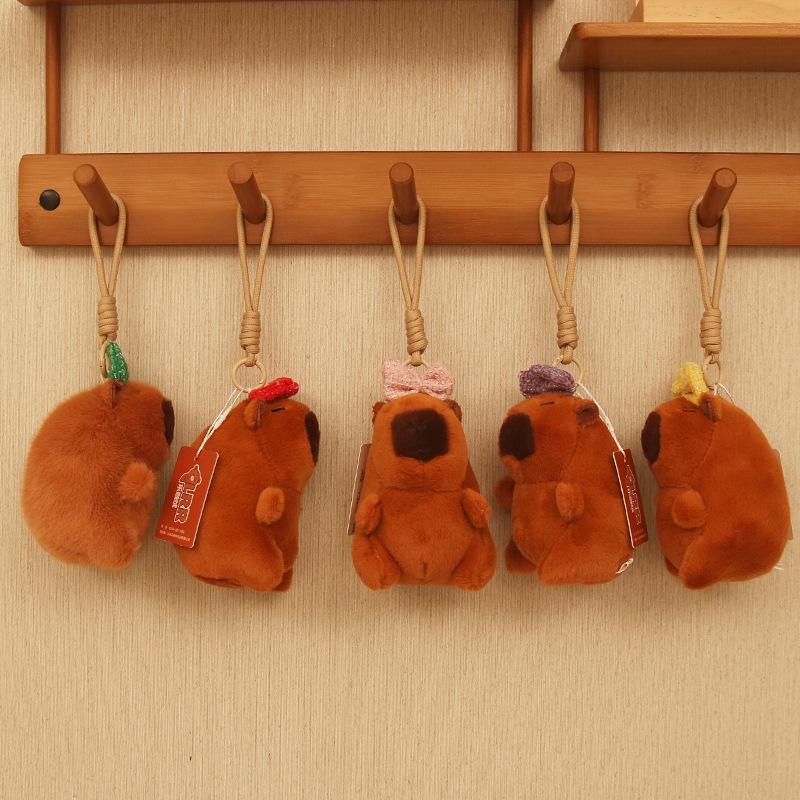 4-inch Creative Cartoon Plush Doll Keychain - Cute Claw Machine Toy & Gift for Girls