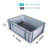 ZNKIA Grey Plastic Storage Crate