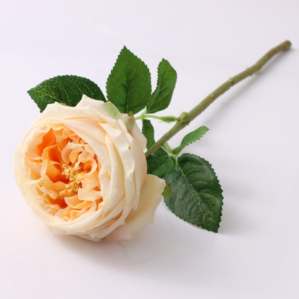 Artificial Rose Flower Arrangement for Home Decoration Wedding Party and Photography with Soft Fabric and Plastic