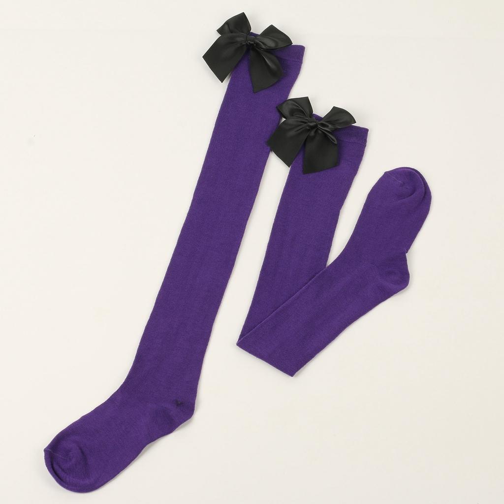 Japanese Style Over-the-knee Bow Socks Sexy High Tube Socks For College Fashion Friction-resistant Polyester Fiber