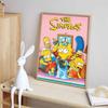 Disney Diamond Painting The Simpsons Classic Family Poster Art Illustration 5D Cross Stitch Hanging Print 5D Puzzle Mosaic Embroidery Home Decoration