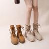 Canvas Martin Boots Women's 2025 New Summer Platform Locomotive Boots Short Boots Versatile Couple Mountaineering Single Boots Desert Boots