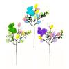 New Foam Eggs Tree Branch Artificial Colorful Easter Egg Bouquets Simulation DIY Fake Plant Festival Party