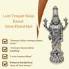 Lord Tirupati Balaji Kamal Silver Plated Idol for Mandir Pooja | Lord Venkateswara Swamy for Diwali Decor|
