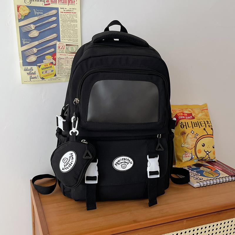 Plaid Backpack Women's Large Capacity Backpack Student Schoolbag Travel Bag