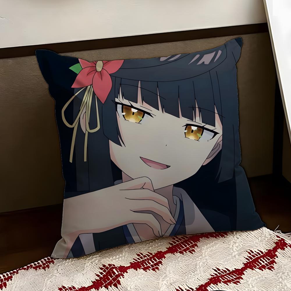 Anime SSasaki and Peeps Cushion Cover Reversible Soft Durable Pillow Cover Home  Car MultiScene Use for Daily Comfort