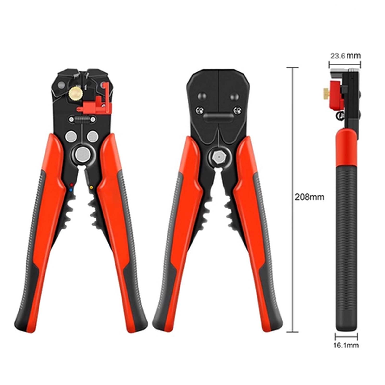 8 Inch Multi-function Automatic Wire Stripper, Electrician Special Cable Peeling Breaking Pulling Pliers China Mainland