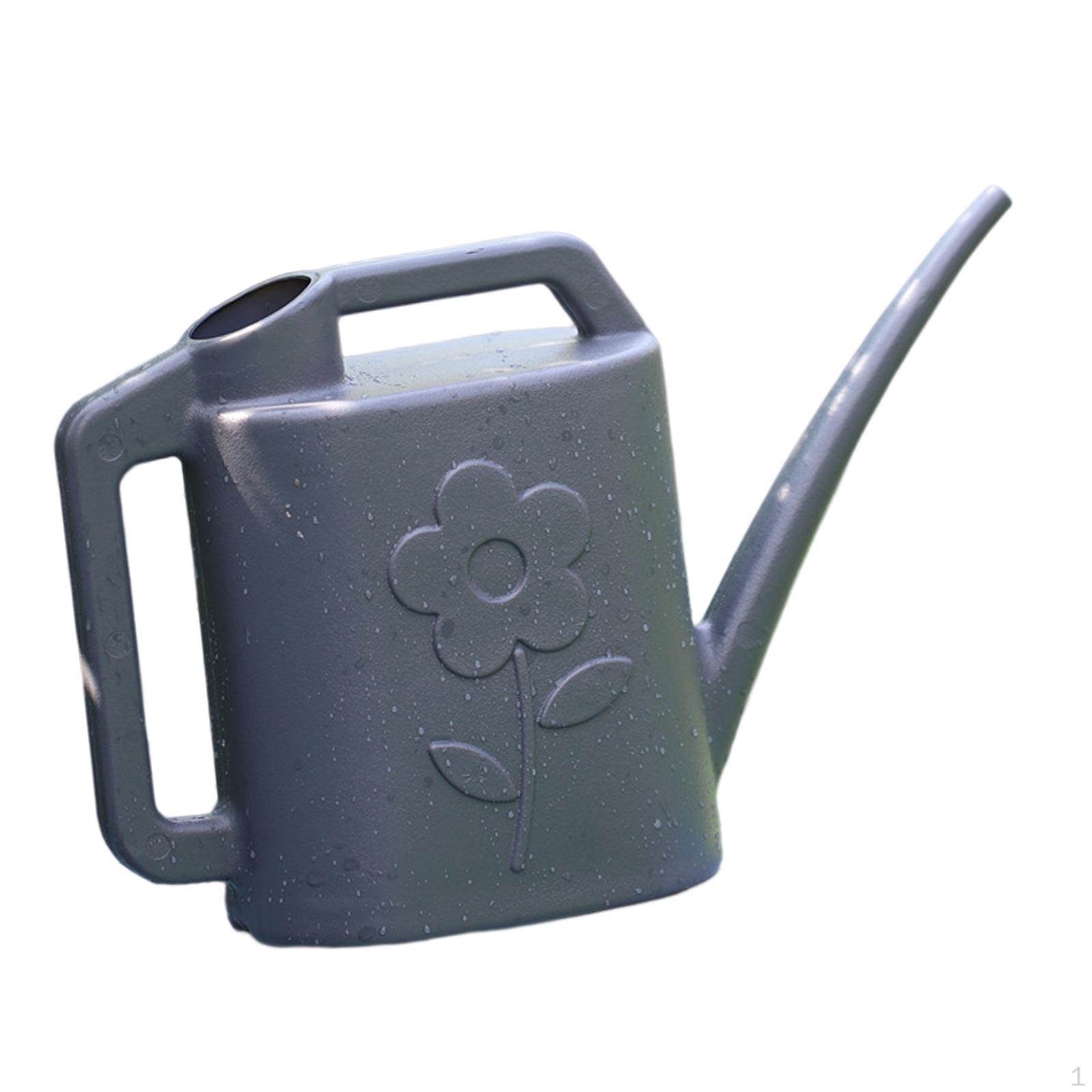 

4L Indoor Plant Watering Can with Long Spout And Handle for Garden Use Deep gray