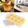 With Lid Ice Cube Mold 8 Grid Large Ice Cube Tray Reusable Ice Cube Tray  Freezer Use