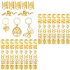 100Pcs Gold Metal Hair Accessories Adjustable Dreadlocks Jewellery Rings For Braids And Hairstyles Hair Decorations