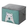 Quilt Storage Bag Cartoon Bear Pattern Non Woven Fabric Dustproof Dual Zip Comforter Storage Bag