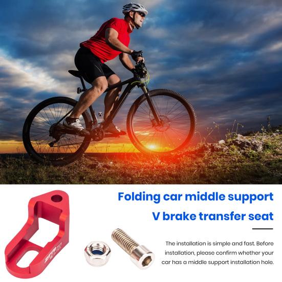 Road Bicycle Middle support Brake Clamp Rustproof Anti-Oxidation Easy Install V Brake C Clip Extension Seat Bike Supplies