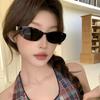 New gm millennial babes sunglasses women's American retro YK personality small frame leopard print oval sunglasses